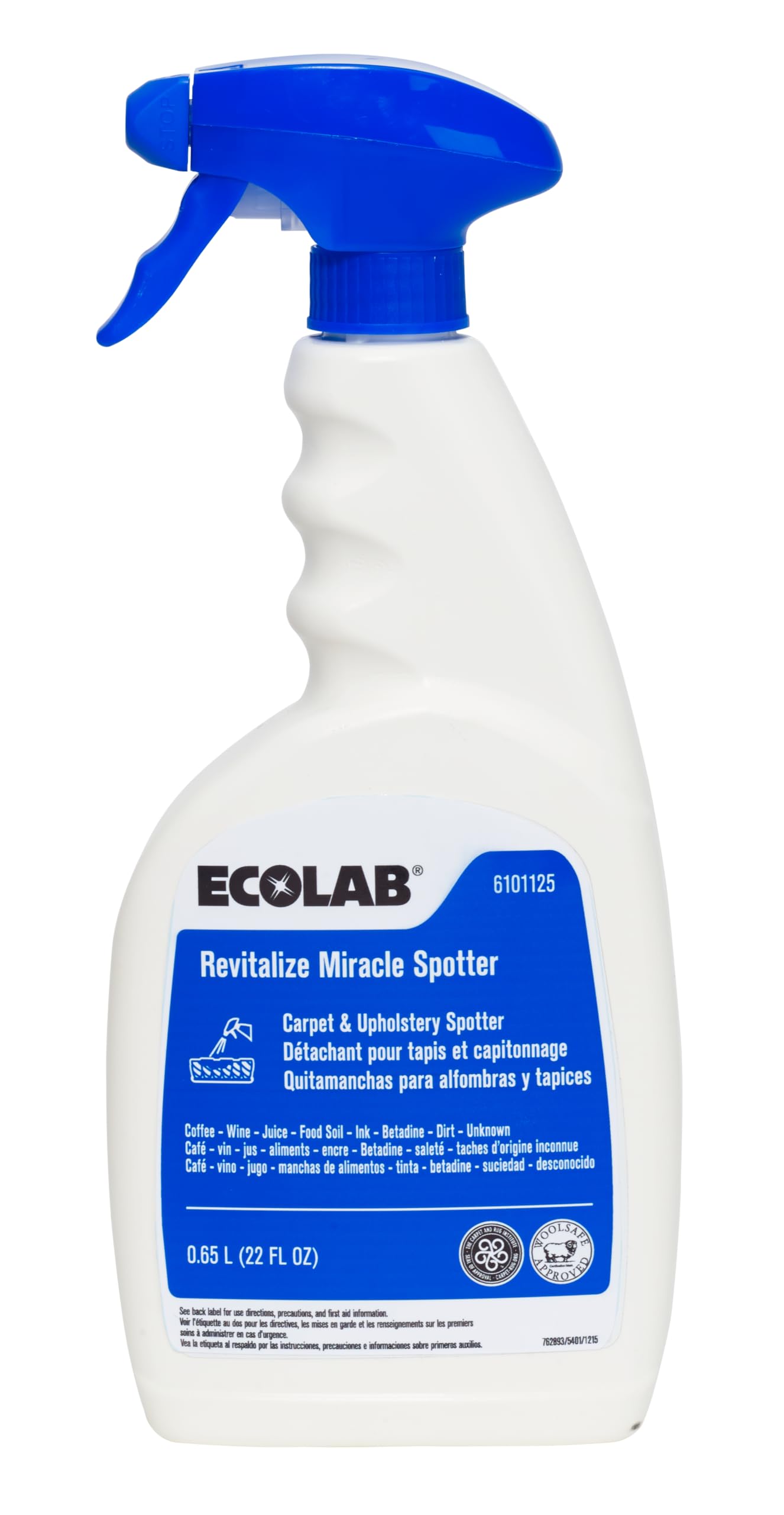 Ecolab Revitalize Miracle Carpet & Upholstery Spotter - 22 FL OZ Spray Bottle