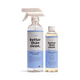 Better Than Clean™ Bath and Shower Cleaner Starter Pack - Fragrance Free, Plant-Based, Non-Toxic, Bathroom Cleaner with 8oz Concentrate & 16oz Empty