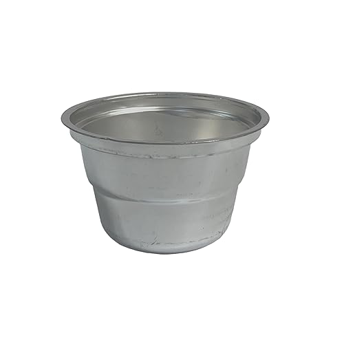 Pooja Bazar Disposable Plastic Katori for Party Thali Plates - Silver (100 Pack)