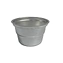Pooja Bazar Disposable Plastic Katori for Party Thali Plates - Silver (100 Pack)