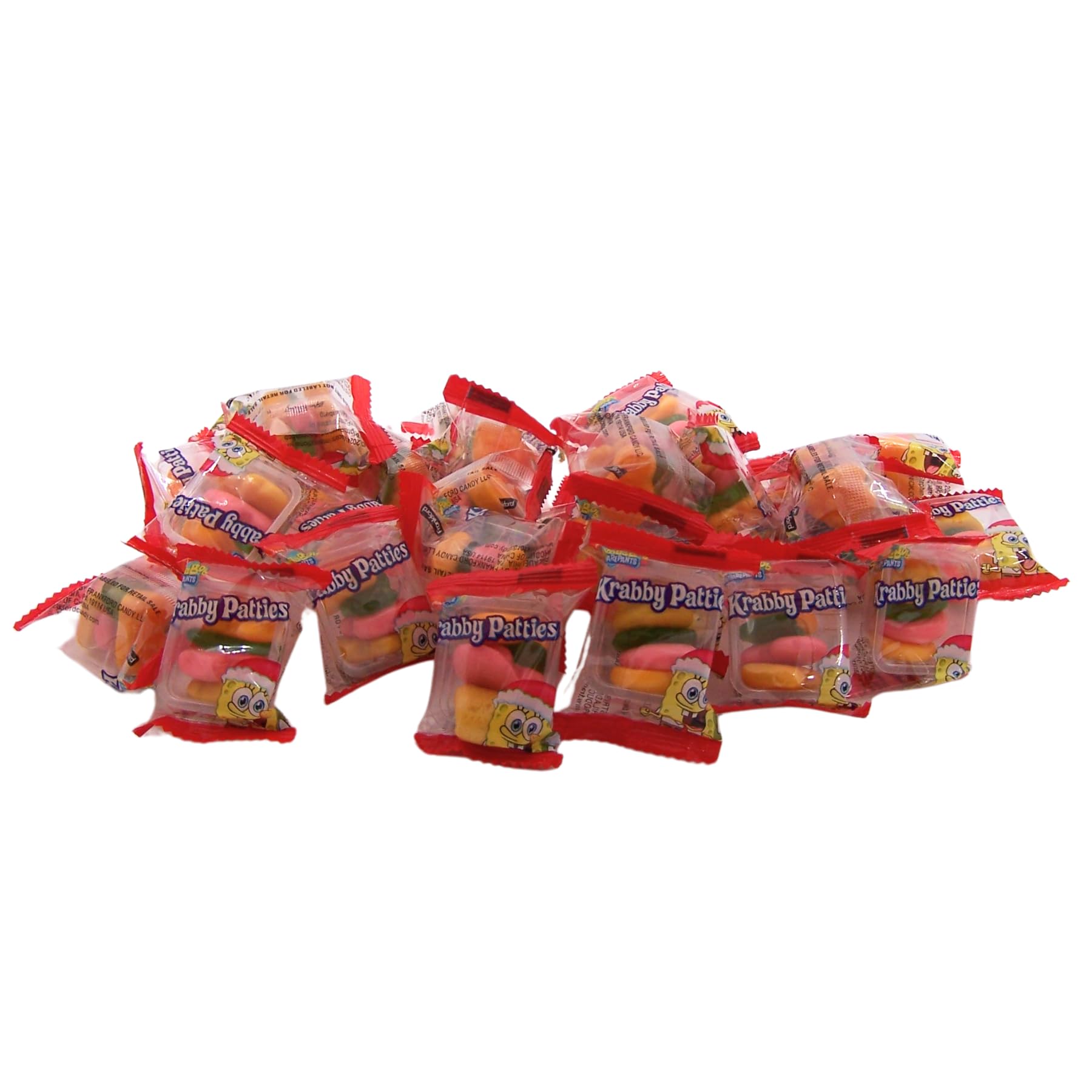 Krabby Patties Holiday Mix Gummy Candy, Christmas Candy for Stockings, 5 Assorted Shapes, 30 Count, 9.52 Ounces