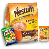 Nestum All Family 3-in-1 Instant Ce'real Milk Drink and 1-Pack Nestle Ce'real Snack Bundle (Milo or Koko Krunch or Honey Star, 30 g) - Low Fat Milk