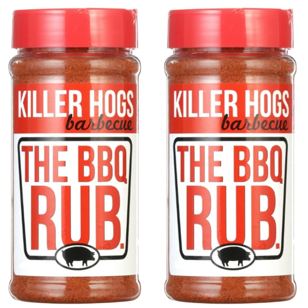 Kiler Hog BBQ Rub Seasoning - Premium Barbecue Dry Rub for Beef, Steak, Burgers, Pork & Chicken | Bold Flavor & Perfect Bark | 11 oz Each (Pack of 2)