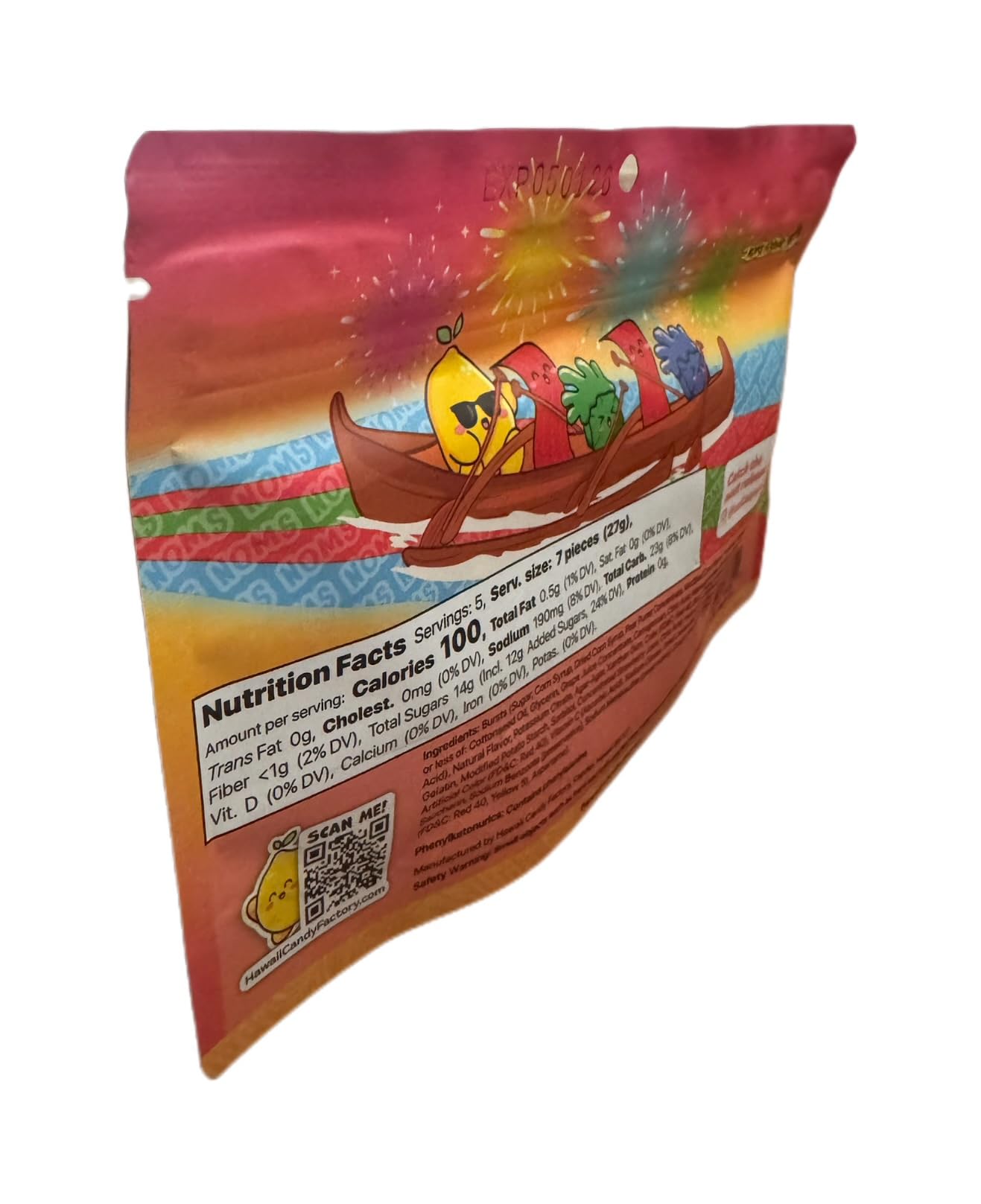 Noms Da Mix - Li HIng & Lemon Peel Gummy Snack, Resealable Bag (4.7 oz / 132g)