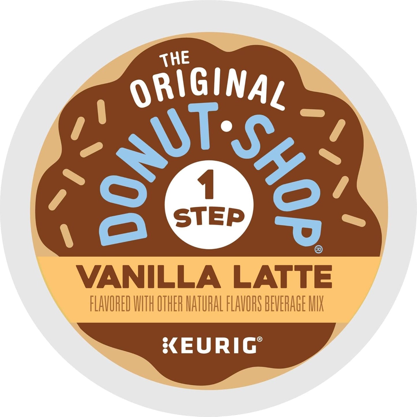 The Original Donut Shop Vanilla Latte, Single-Serve Keurig K-Cups, Flavored Coffee. Delightfully creamy. Deliciously dreamy. A Satisfyingly Sweet