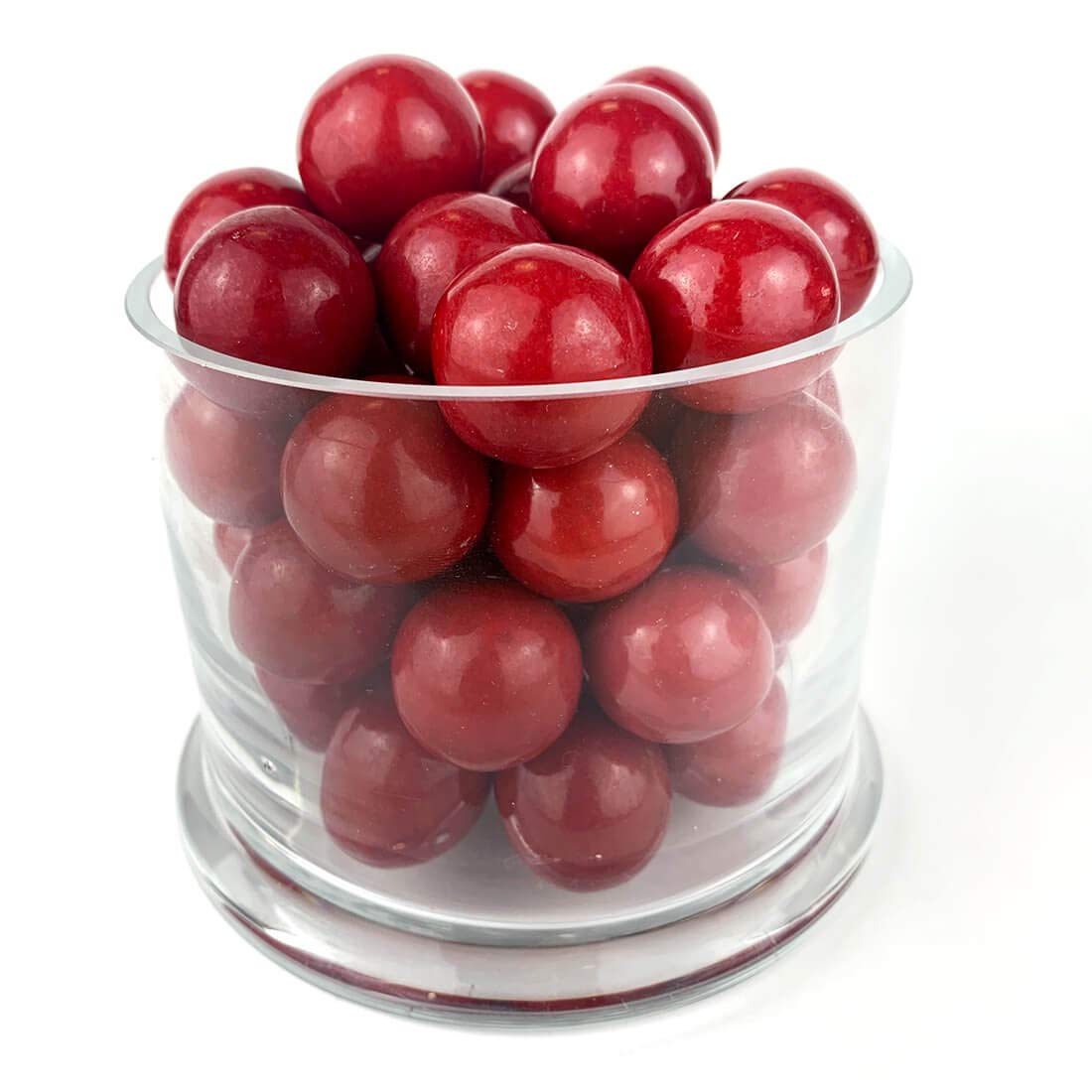 Color It Candy Red 1 inch Gumballs 2 Lb Bag - Perfect For Table Centerpieces, Weddings, Birthdays, Candy Buffets, & Party Favors.