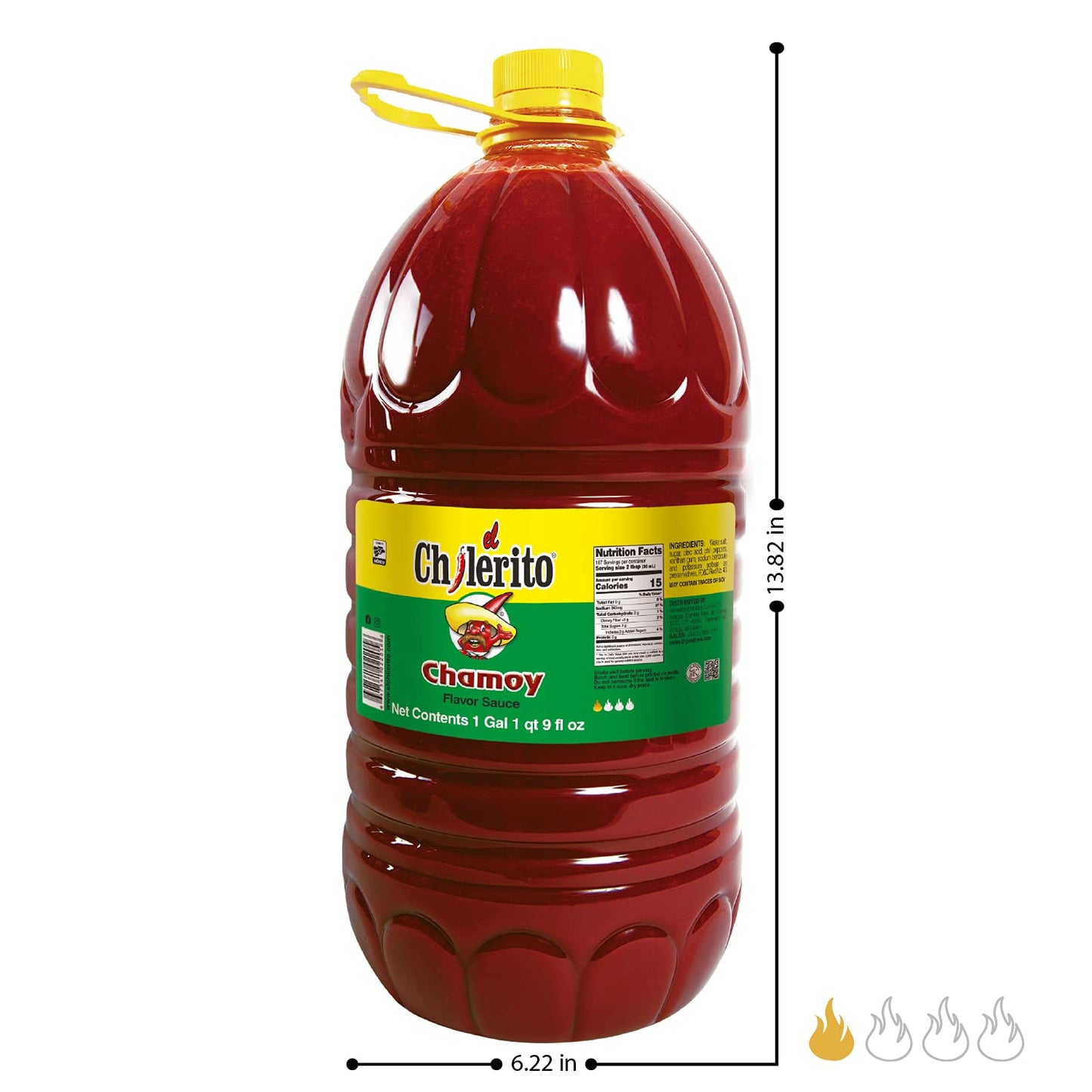 El Chilerito Chamoy Sauce 5L Jug - Authentic Mexican Flavor - Perfect for Snacks and Drinks