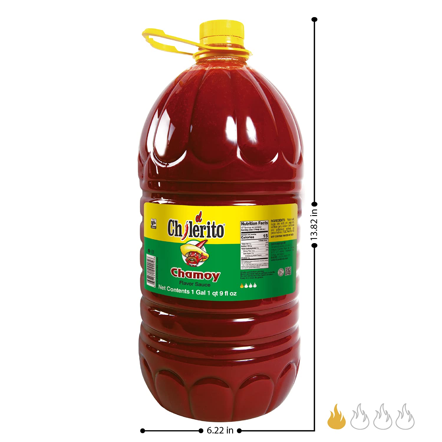 El Chilerito Chamoy Sauce 5L Jug - Authentic Mexican Flavor - Perfect for Snacks and Drinks