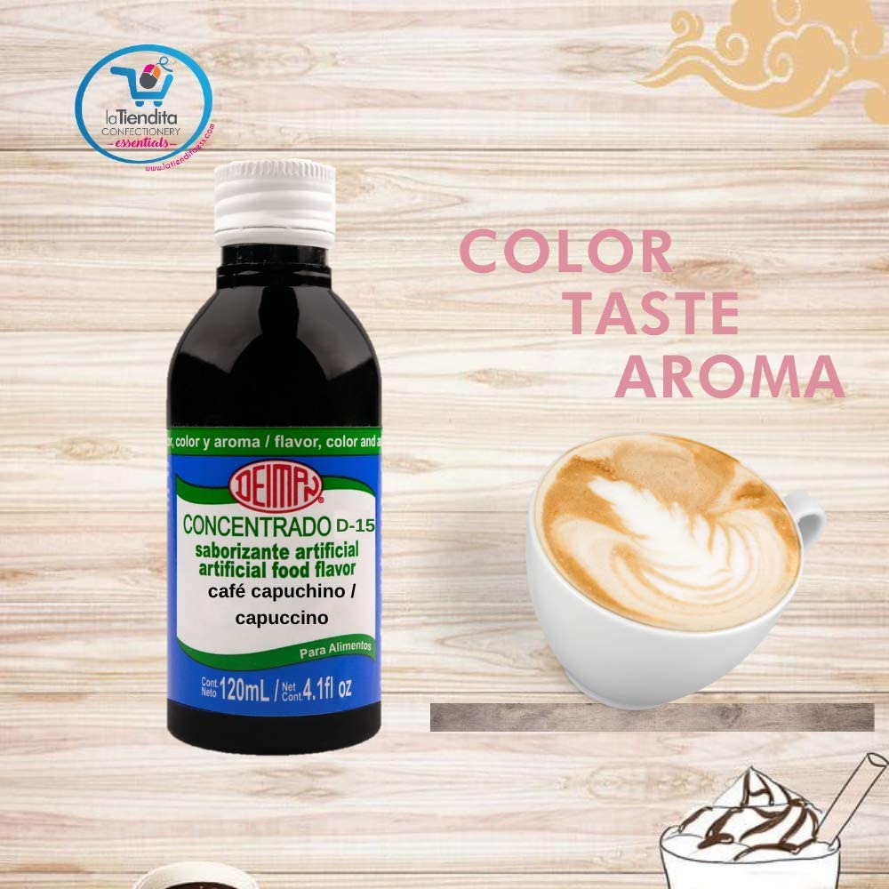 Deiman Artificial Food Flavoring Cappuccino Concentrate D-15 (4 fl oz)