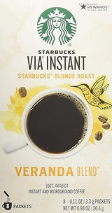 Starbucks VIA Instant Coffee, Veranda Blend, 8 CT