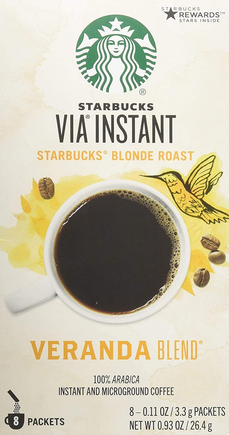 Starbucks VIA Instant Coffee, Veranda Blend, 8 CT