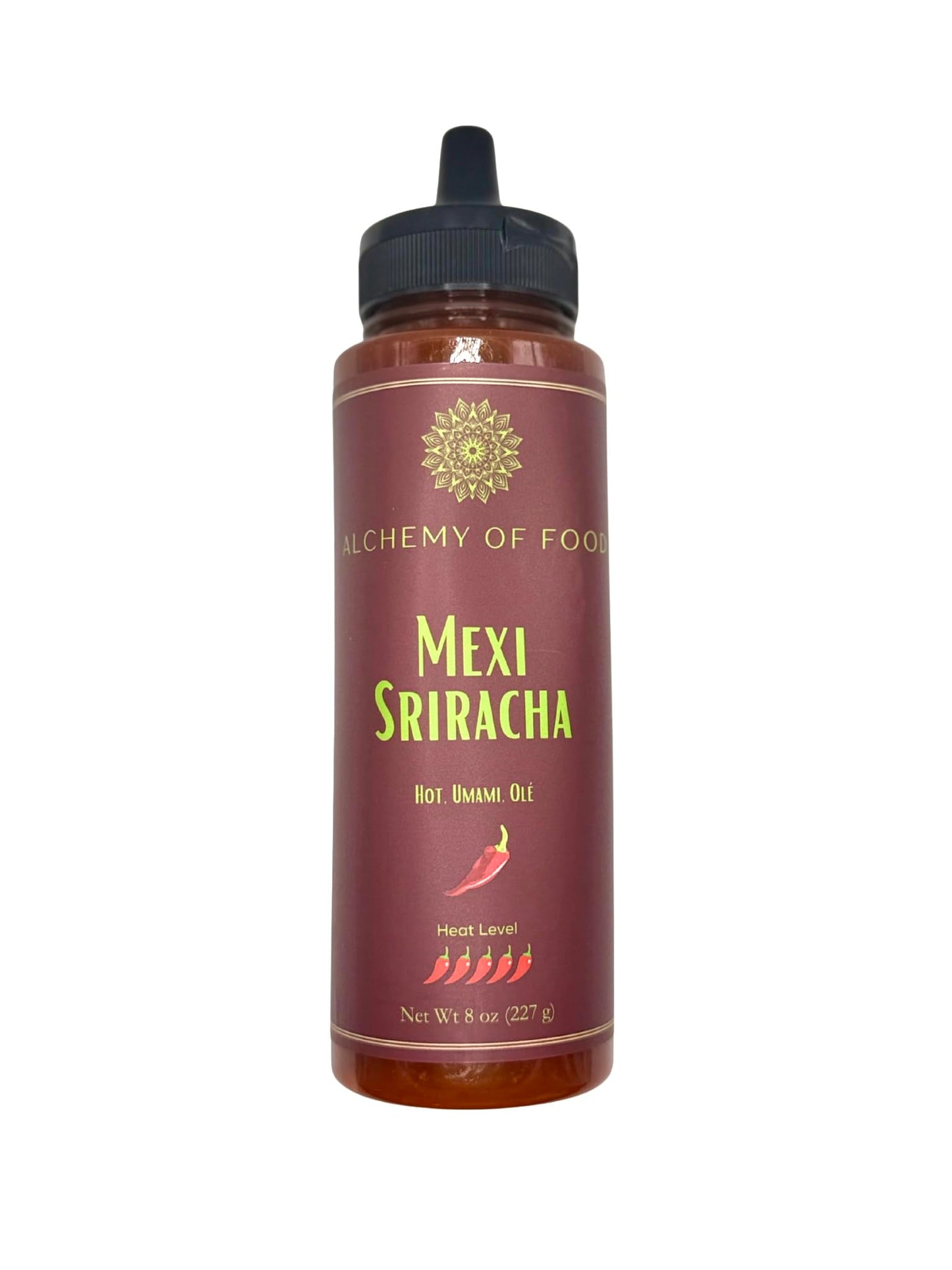 Alchemy of Food Mexican Sriracha, Garlic Chili Hot Sauce Condiment for Sushi & Asian Cuisine, No Artificial Preservatives, Chef-Crafted with Rice