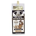 Mulvadi 10% Kona Coffee Blend, Chocolate Macadamia Nut Flavor, Ground Coffee 7 oz + Aloha Hawaii Bag Clip