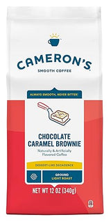 Cameron's Coffee Roasted Ground Coffee Bag, Flavored, Chocolate Caramel Brownie, 12 Ounce (Pack of 3)