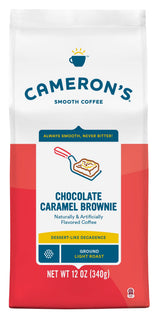 Cameron's Coffee Roasted Ground Coffee Bag, Flavored, Chocolate Caramel Brownie, 12 Ounce (Pack of 3)