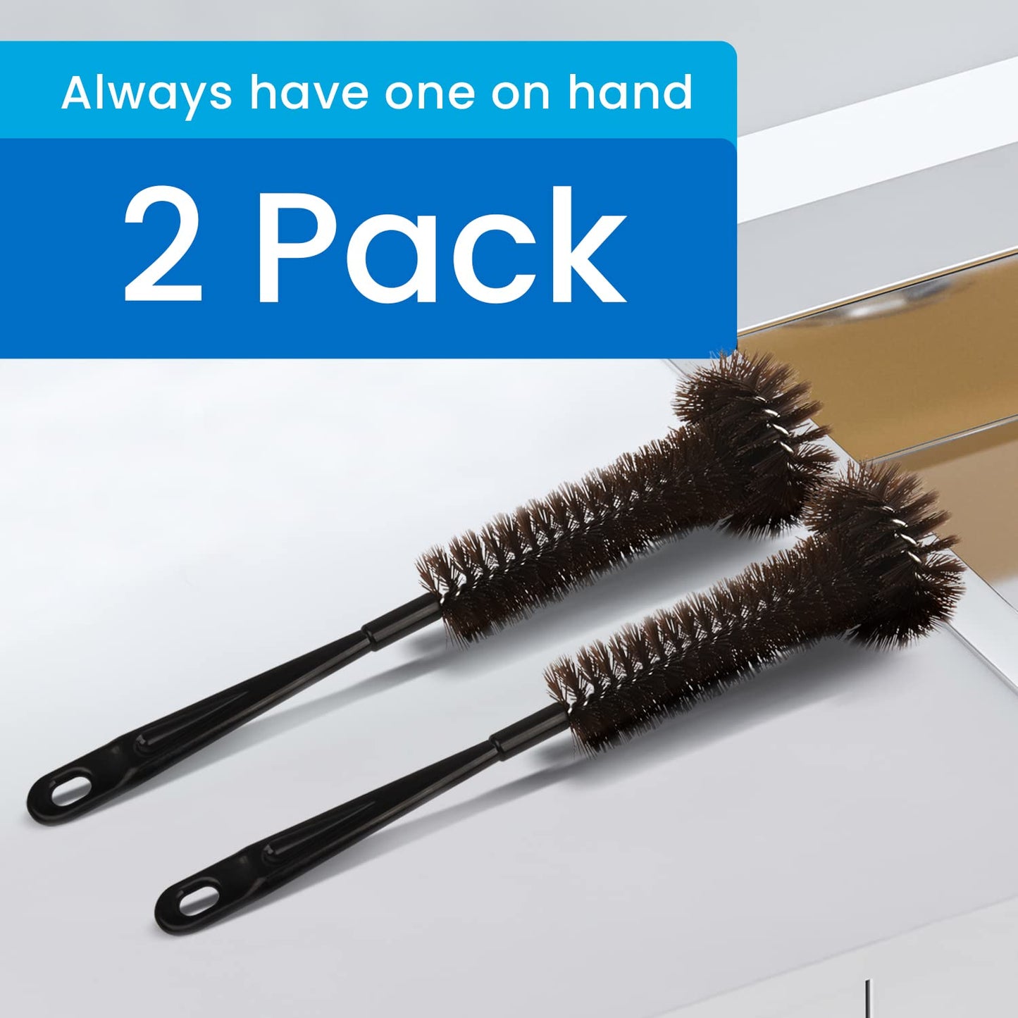 Impresa [2 Pack] Garbage Disposal Cleaner Brush with Extra Long Handle to Keep Your Drain Spotless - Disposal Cleaner and Deodorizer - Disposer
