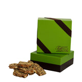 Toffee to Go Milk Chocolate Almond Toffee 1 lb Signature Green Gift Box | Hand Crafted | Gluten Free | No Added Preservatives | Delicate Crunch