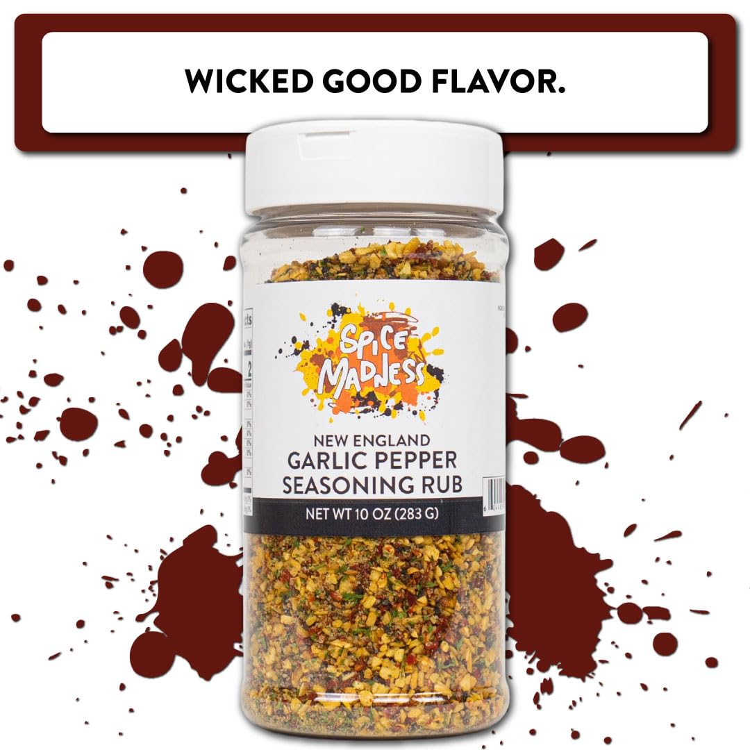 Spice Madness - New England Garlic Pepper Rub - 10 oz