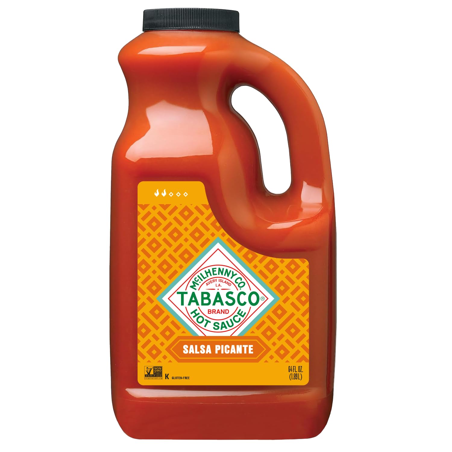 TABASCO Brand Salsa Picante Hot Sauce, Vibrant & Mild, 64 Fl Oz