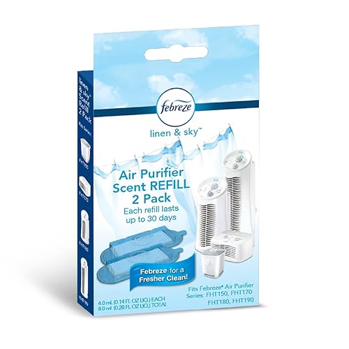 Febreze Linen & Sky Air Purifier Scent Refill Cartridge, 2-Pack, White, 2 Count