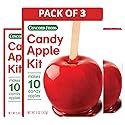 Concord Foods Candy Apple Kit (3 Pack) - Classic Red Apples for Family Treats, Carnivals, Fairs, and Fundraisers - Includes Candy Apple Mix and 10