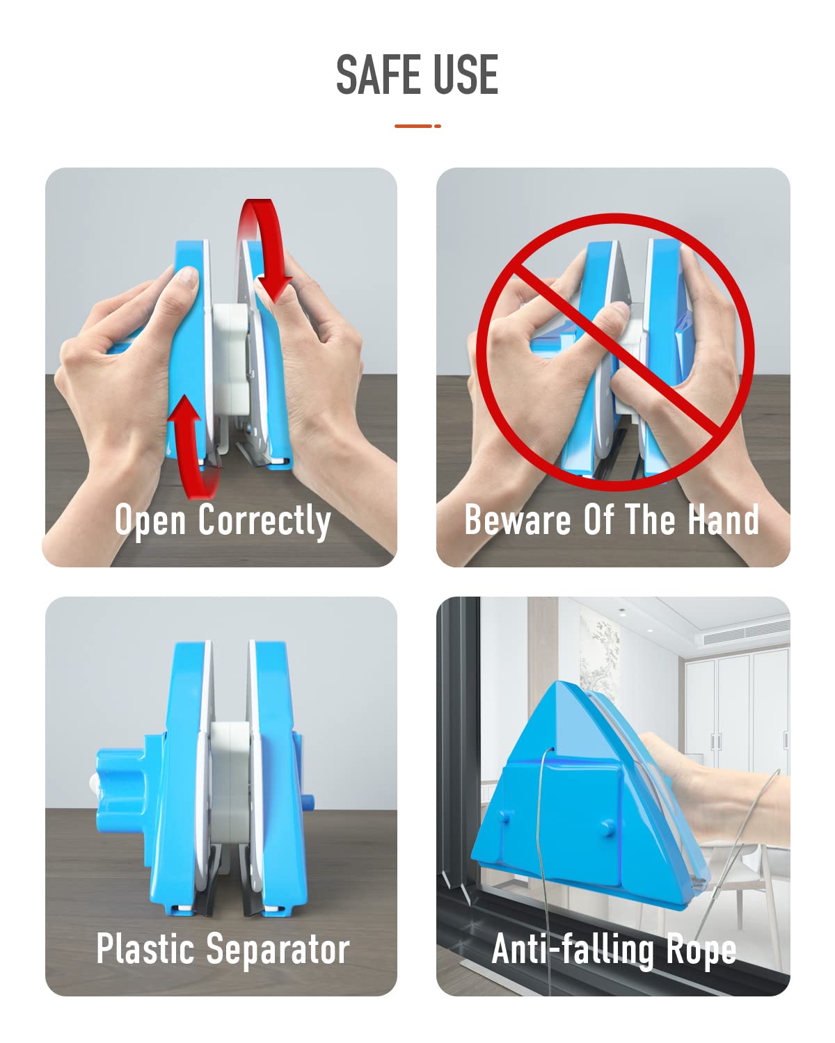 Double Side Magnetic Window Cleaner,Adjustable Magnetic Double Window Glass Wiper Glider Washing Brush Equipment Cleaning Brush Wiper Tools