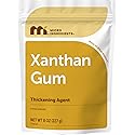 Micro Ingredients Xanthan Gum Powder, 8 oz | Unflavored Thickening Agent for Cooking | Keto & Gluten-Free Baking | Non-GMO, Vegan Friendly
