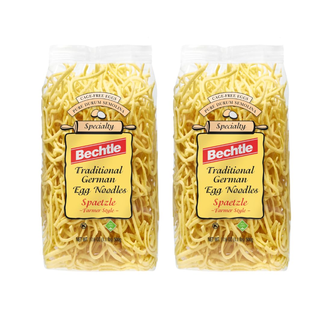 Bechtle Spaetzle Farmer Style Egg Noodles - Traditional German Pasta, Authentic Imported from Germany, Cage-Free Eggs & Durum Wheat Semolina, Non-GMO
