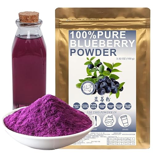 Plant Gift Blueberry Powder ???, 100% Frozen Blueberries Powder, Blue Berries Extract, Blueberry Pancake Mix Material, Meal Replacement Powder