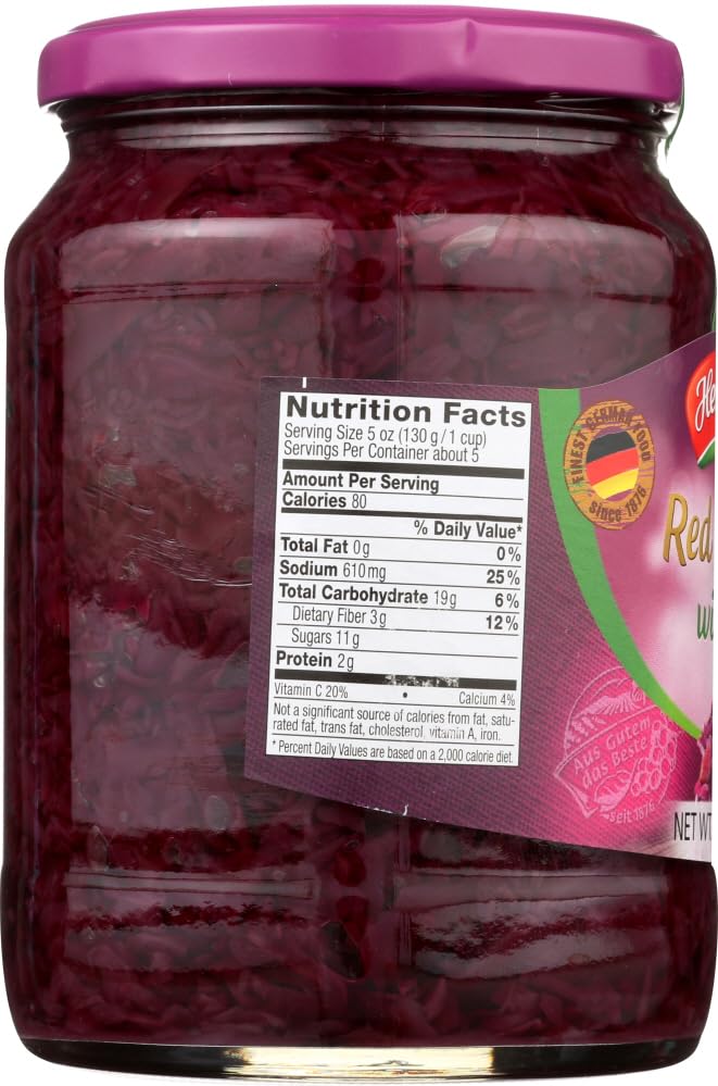 Hengstenberg Red Cabbage with Apples 24 oz each (1 Item Per Order, not per case)