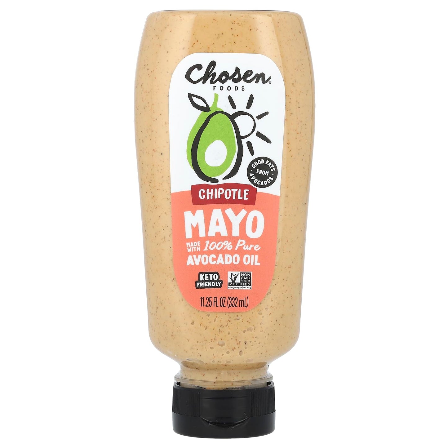 Chosen Foods, Avocado Oil Chipotle Squeeze Mayo, 11.25 Ounce