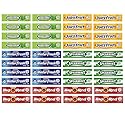 Bulk Bites Wrigley's Chewing Gum Assortment 40 Packs - 8 of Each (5 Flavors) Doublemint, Spearmint, Juicy Fruit, Big Red, Winterfresh Bulk