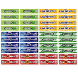 Bulk Bites Wrigley's Chewing Gum Assortment 40 Packs - 8 of Each (5 Flavors) Doublemint, Spearmint, Juicy Fruit, Big Red, Winterfresh Bulk