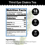 Buddha Teas - Third Eye Chakra Tea - Organic Herbal Tea - For Insight & Intuition - With Eyebright, Spearmint, Star Anise & Sapphire Essence - 100%