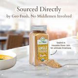 Geo-Fresh Organic Ginger Powder 1.4 oz - Ground Ginger Powder Organic Raw - USDA Certified, Non-GMO, Kosher, Gluten-Free - Premium Spice and Seasoning