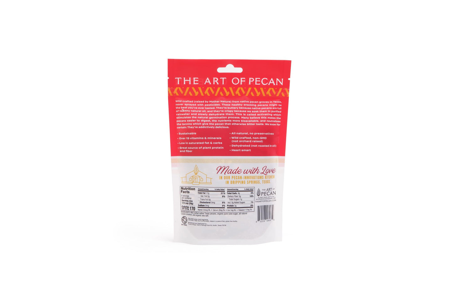 AOP Cinnamon Activated Pecans - Naturally Crunchy, Soaked & Dehydrated for Better Digestion | Low Sugar Premium Snack. Non-GMO, Paleo, Vegan, Heart