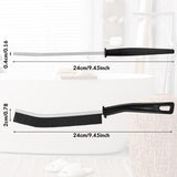 3P Crevice Cleaning Brush Hard Bristle Crevice Grout Cleaner Brush Thin Brush Gap Grout Cleaner for for Household Use, Bathroom, Kitchen