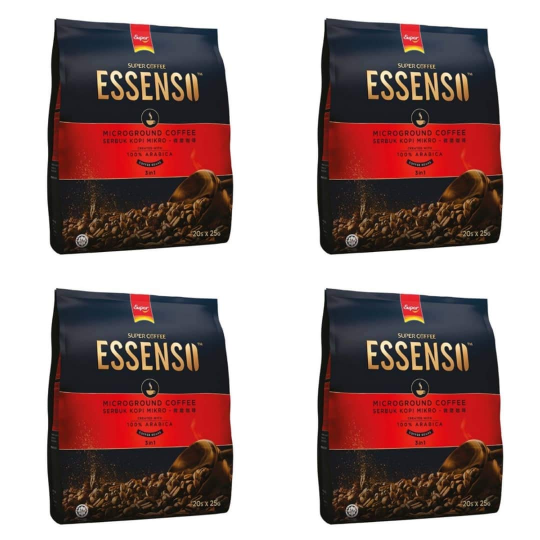NOVIIML COFFEE ESSENSO 3 in 1 Instant Coffee (4 pack x 20 sachets) Instant Coffee Imported from Malaysia