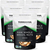 Terrasoul Superfoods Organic Brazil Nuts, 5 Lbs (5 Pack) - Raw | Unsalted | Rich in Selenium