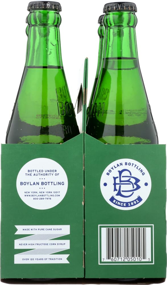 Boylan Bottling Pure Cane Sugar Soda Pop, Ginger Ale, 12 oz Glass Bottles (Pack of 12)