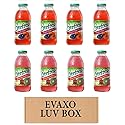 LUV BOX- variety Everfresh Juice 16 oz. pack of 8 , Everfresh Peach Plum Pear , Everfresh 100% Juice- Kiwi Strawberry. by evaxo