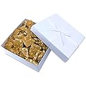 Gourmet Peanut Brittle White Gift Box - by Its Delish | Handmade Old-Fashioned Style | Beautiful & Delicious Square Pieces 16 Oz Peanuts Brittle |
