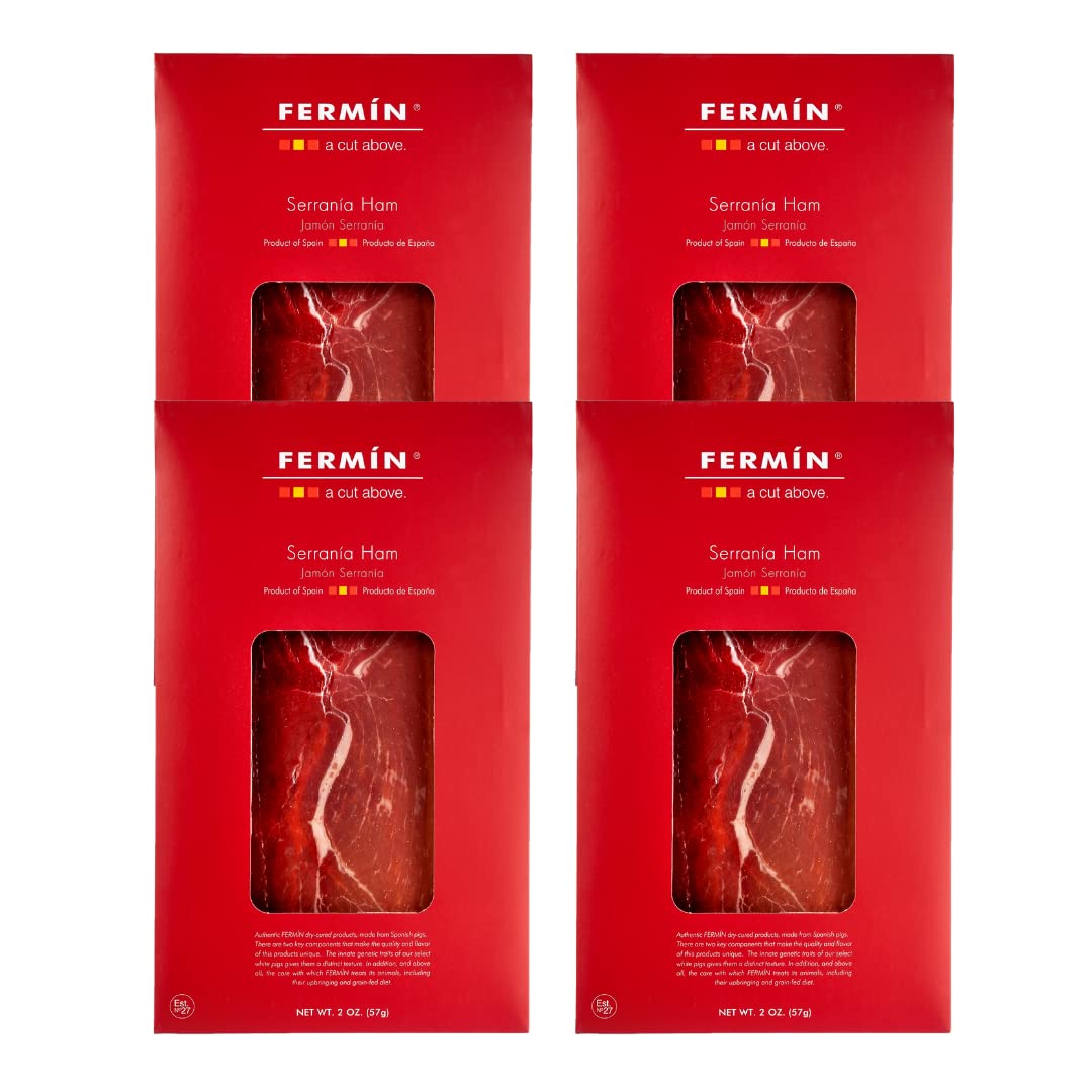 Serrano Ham Sliced 2 oz 4-pack by Fermin