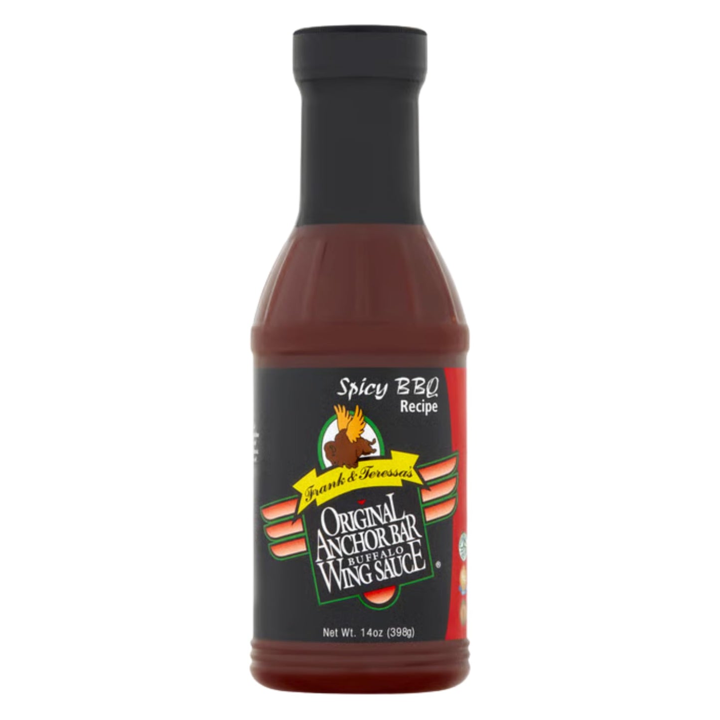 Anchor Bar Spicy Barbecue Wing Sauce, 14oz - Sweet & Tangy BBQ Sauce with a Kick - Perfect for Chicken Wings, Ribs & Grilling
