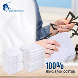 Nabob Wipers White Terry Rags 2lb Bulk Towel Rag Multipurpose 12x12 Inches 100% Cotton Ring Spun Cleaning Solution for Body Shops, Garages
