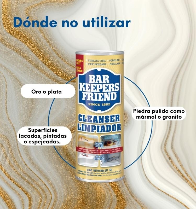 Bar Keeper's Friend Combo Pack - Spray and Foam Cleaner 25.4 oz & Powdered Cleanser 21 oz