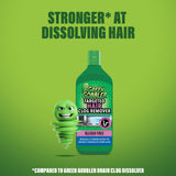 Green Gobbler Hair Drain Clog Remover | Formulated to Quickly Dissolve Hair Clogs
