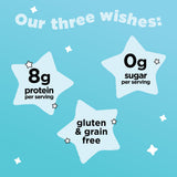 Three Wishes Grain-Free & Protein Cereal - Healthy, Sugar-Free & Gluten-Free Breakfast Cereal - Low Carb, Plant-Based, Vegan & Non-GMO - Unsweetened