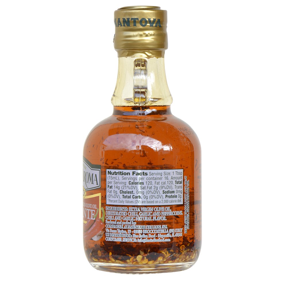 8.5 Oz Grand'aroma Piccante Flavored Extra Virgin Olive Oil by Compagnia Alimentra Italiana