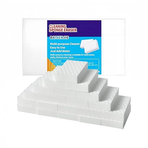 Magic Sponges Eraser,20 Pack Melamine Sponge in Bulk,2X Density,Long Lasting,Cleaning Sponge for Kitchen, Bathroom,Bathtub, Sink,Furniture, Wall